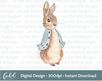 Peter Rabbit Flopsy Bunny PNG Animal Sublimation Design - Etsy