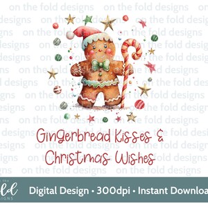 Gingerbread Crew, kerststicker, png instant digitale clipart download, babykleding, kerstkaartontwerp, sublimatie, cookie jpeg