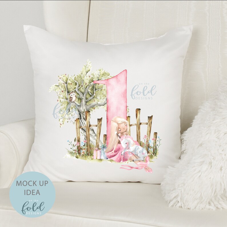 Ballerina Unicorn Floral Clipart Pink Flowers Number One First PNG ...