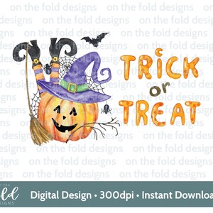 Herbst Süßes oder Saures Kürbis 1st Halloween PNG sofortiger digitaler Clipart download Babykleidung neues Babykartenentwurf spezielles Geschenk Sublimation