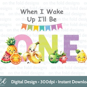 Tanzendes Obst 1. Geburtstag Clipart Ein Tutti Fruiti Transparent Clipart Sublimationsdruck Aquarell Grafik Uvdtf On The Fold Designs