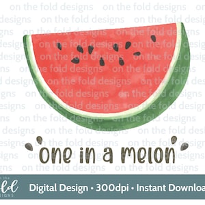 Einer in einer Melone, Clipart, eins in Millionen Früchte, Sommer liebend, Dankeskarte transparente Clipart, Download, Sublimationsdruck, Grafik