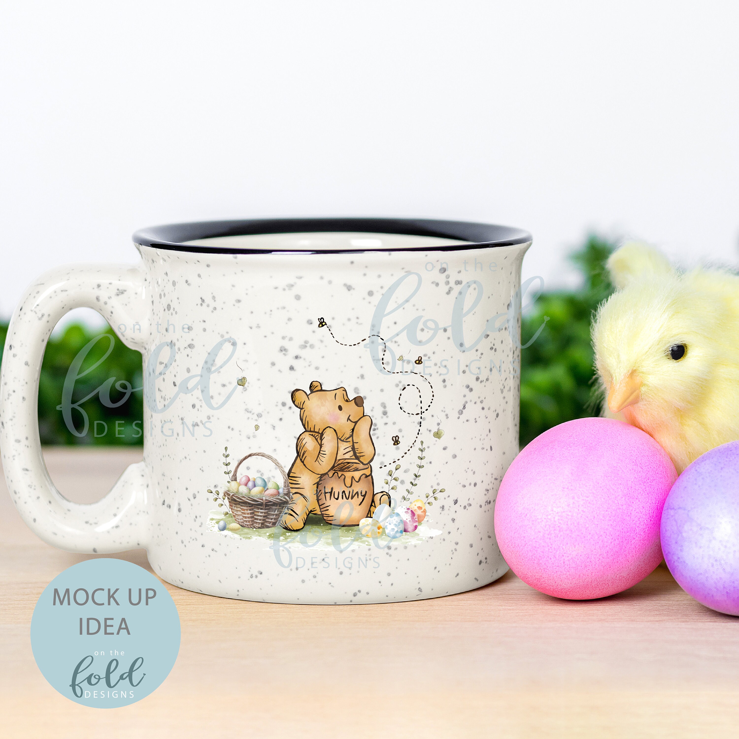 Classic Winnie the Pooh Easter Egg, Watercolour PNG, Sublimation