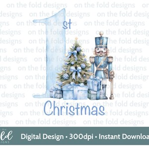 Quebra-nozes Soldado de Brinquedo Primeiro Natal Clipart PNG Download digital instantâneo sublimação Suéter, colete, cartões, babadores, lembranças para pequenas empresas