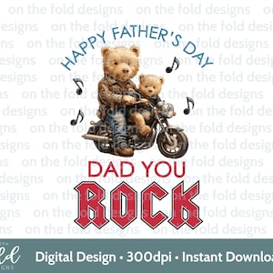 Clipart fête des pères, papa, vous rock motard moto veste en cuir 1ère fête des pères PNG Transparent sublimation impression carte gilet bébé conception
