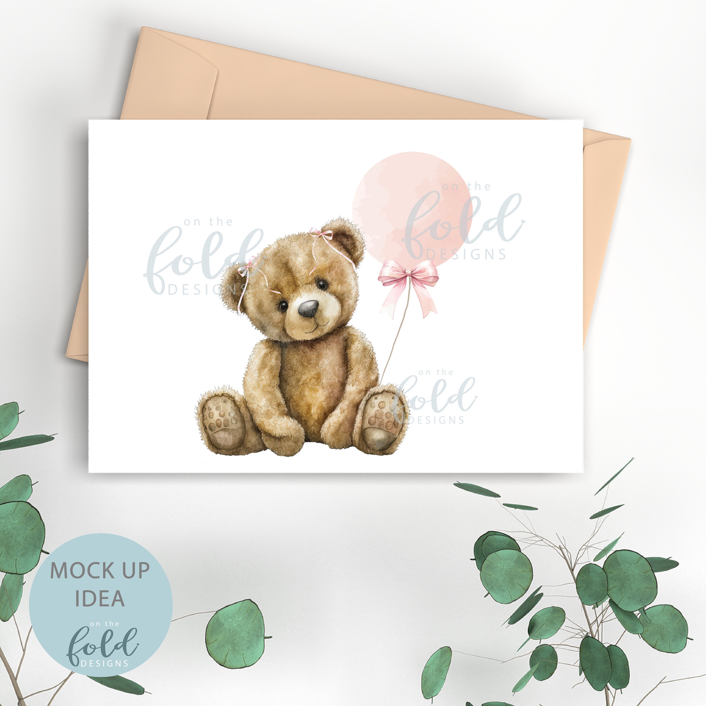 Teddy Bear, Pink Balloon Clipart Birthday, UVDTF Sublimation PNG ...