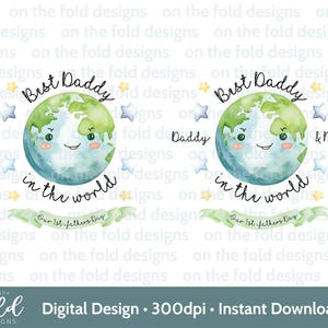 Meilleur papa au monde Clipart 1ère fête des pères comme mon papa sublimation impression UVDTF DTG PNG graphique 1ère carte mignonne papa et fils gilet bébé