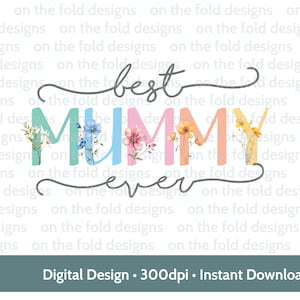 La mejor mamá del mundo Clipart Día de la madre Mamá, Arcoíris, Flores silvestres, Pastel, Clipart transparente, Descarga instantánea, Regalos de sublimación, UVDTF