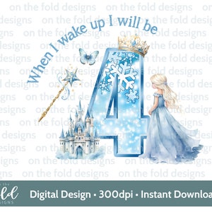 Bleu princesse hiver Clipart aquarelle PNG, téléchargement numérique instantané, création d'Images, sublimation UVDTF graphique,