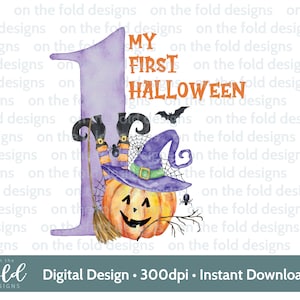 1. Halloween Herbst Kürbis Halloween PNG sofortiger digitaler Clip Art Download ideale Babykleidung neues Babykartendesign besonderes Geschenk Sublimation