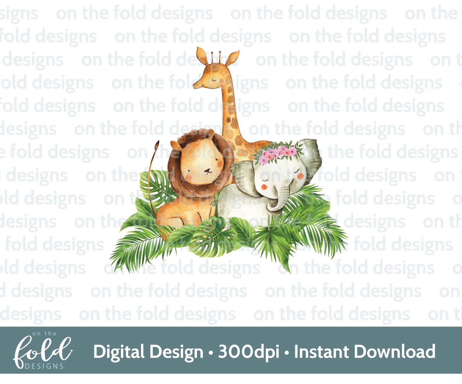 Safari Clipart Jungle Animals Png Transparent Birthday Clipart Instant ...
