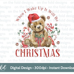 Clipart pigiama natalizio Teddy Vest Design 1st Xmas PNG Download digitale istantaneo Immagine pigiama natalizio Stampa a sublimazione Uvdtg Teddy Candy Canes Png