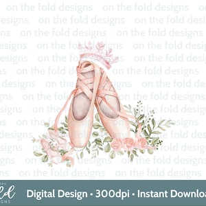 Ballerina Clipart PNG Bild Prinzessin Pink Ballet Bild Rosen Krone Tiara Eisen Auf Sublimation Basteln Kartenherstellung UVDTF DTG Transparent Download