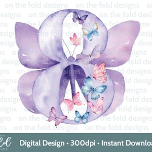 Borboleta Clipart 8º Aniversário Número Oito Lilás Roxo Imagem PNG Download Instantâneo Sublimação Artesanato Fazendo Cartão Topper Bolo Festa UVDTF
