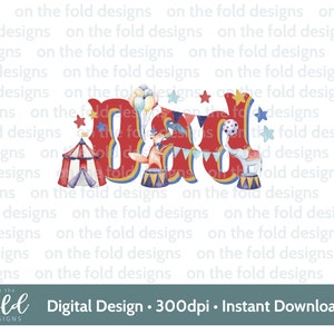 Circus papa verjaardag clipart PNG bijpassende feestthema familiekleding instant download sublimatie en knutselen, t-shirt ontwerpen kaarten maken