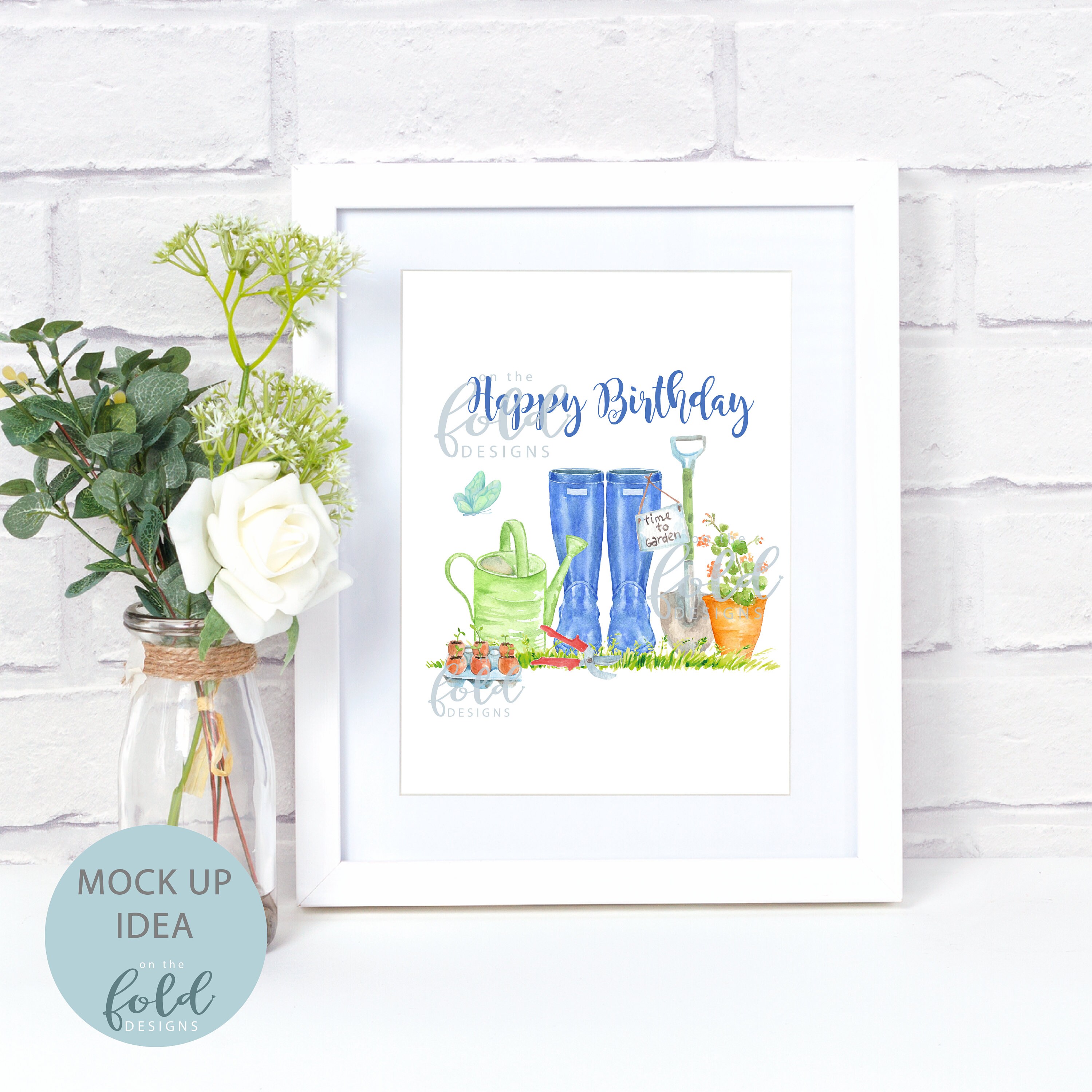 Gardening Birthday Cards For Aunt - Floral Wellies Design Heartfelt Greeting Card
