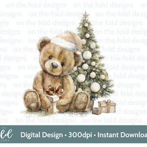 Teddy di Natale, 1° Natale, Baby Blue, download istantaneo di clipart digitale PNG, vestiti per bambini, design di cartoline di Natale, sublimazione, creazione di cartoline
