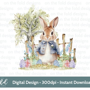 Lapin bleu, 1er oeuf de Pâques, aquarelle, PNG, sublimation, téléchargement instantané de cliparts numériques, fabrication de cartes, conception de gilet bébé, toboggan aquatique DTF