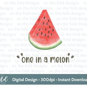 Einer in einer Melone, Clipart, eins in Millionen Früchte, Sommer liebend, Dankeskarte transparente Clipart, Download, Sublimationsdruck, Grafik
