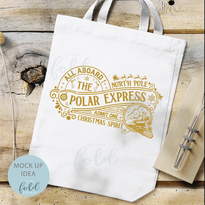 Polar Express Clipart: Christmas Train PNG & SVG Digital Download ...