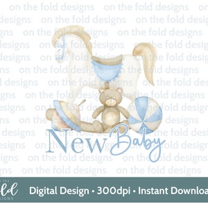 Novo bebê Rocking Horse clipart download instantâneo arquivo, fundo transparente sublimação cartão tornando pequeno negócio bonito cores neutras