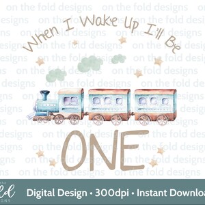 Clipart de primer cumpleaños de tren, sublimación PNG, calcomanía de tobogán de agua, impresión UV, DTF, DTG, creación de tarjetas, descarga digital instantánea, imagen, diseño de pijama