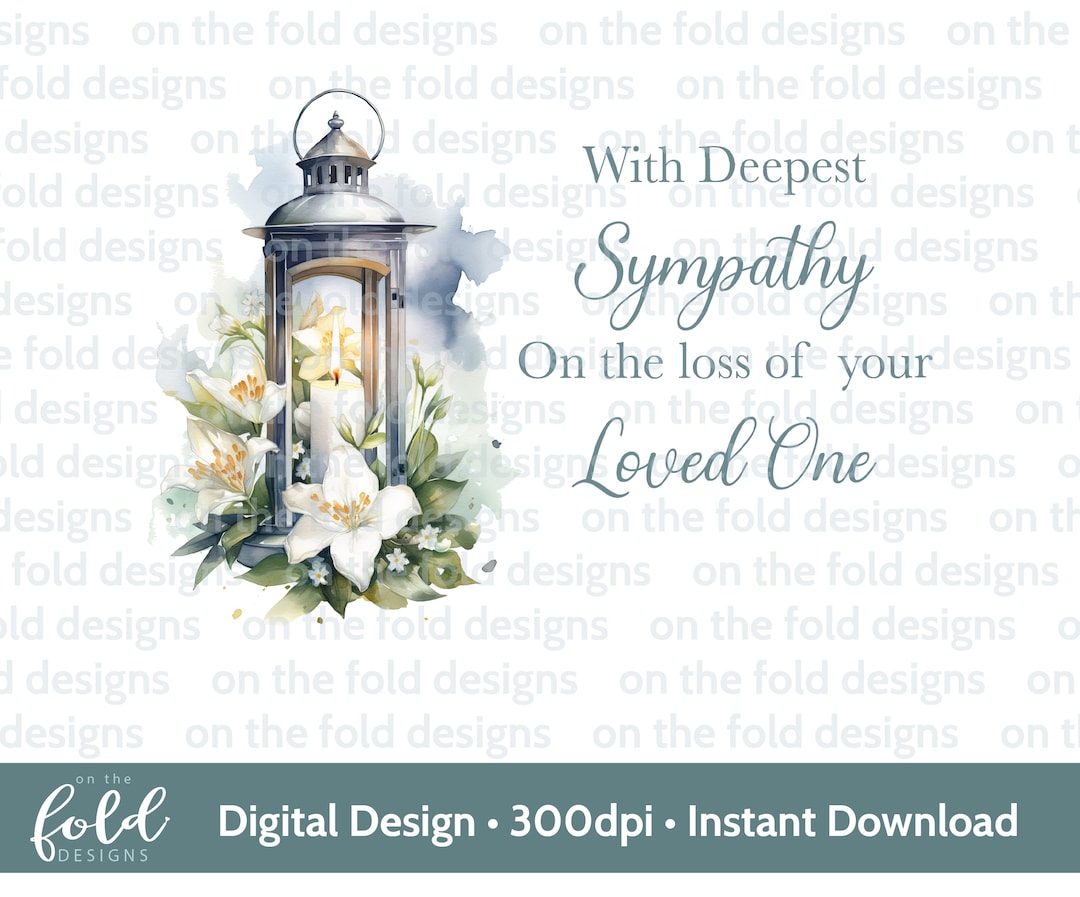 With Deepest Sympathy Clipart, Sincere Condolences, Png Clipart, on the