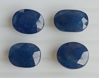 Top Rare Natural BlueSapphire Madagascar,Faceted LooseGemstone,Nice BlueSapphire OvalShap4Pc,HandMade For JewelryMaking,Size10.6x7xMM15.60ct