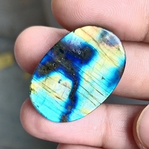 40.20ct Big Multi Blue Fire Labradorite Cabochon Gemstone, Rainbow Labradorite Loose Gemstone, Labradorite For Wire Wrapping, For jewelry