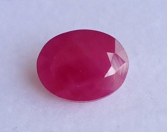 Natural Red Ruby Loose Gemstone: Oval Cut, 2.70 CT (9.4x7.5MM)