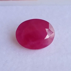 9.4x7.5MM  Flawless Natural Red Ruby Loose Gemstone. Cut Ruby Oval Shape Cut Stone Top Quality For Jewelry Making Tool & Ring 2.70 CT.