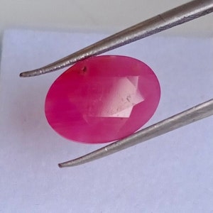RUBY !! Top Rare Quality Ruby, Extra Fine Quality Ruby Loose Gemstone, Unique Red Ruby Oval Shape, 4.25ct Certified Ruby for Jewelry Making