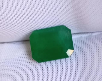 Muzo Green Emerald Gemstone: 1.65 ct Octagon Cut