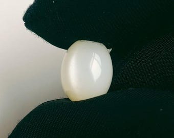 100% Top Natural White Moonstone Sharp Sheen Flashy Cabochon Loose Gemstone Amazing Beauty Oval Shape Cabochon 4.50 Ct Customer Silver Ring