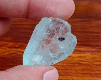 Cristallo di acquamarina grezzo naturale da 56,50 carati - Pietra preziosa blu cielo
