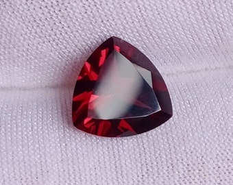 Red Garnet, E. Africa 4.54 Ct Clarity SI2, Trillion Cut 11.4 X 9.8