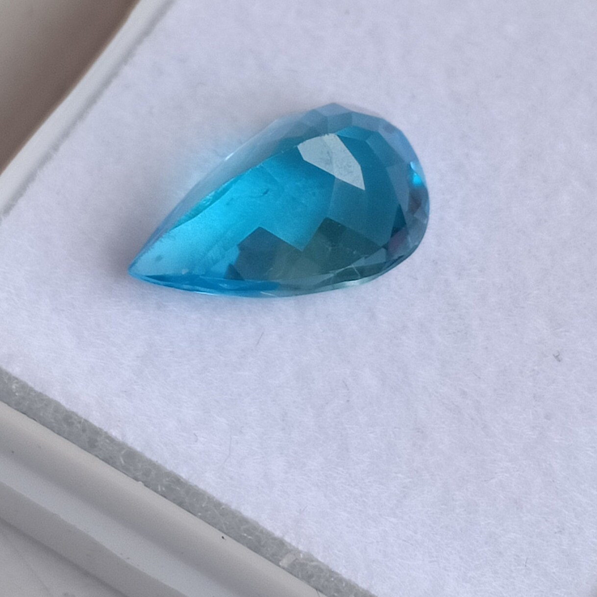 AAA Swiss Blue Topaz Gemstone: 3.15 Ct Pear Shape Loose Stone - Etsy