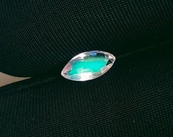 Ocean Sky Blue Fire Rainbow Moonstone Marquise Loose Gemstone (0.70 Ct)