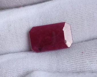 6.00 mm 八角形天然レッド モザンビーク ルビー [VVS クラリティ 6.00 mm 八角形天然レッド モザンビーク ルビー [VVS クラリティ