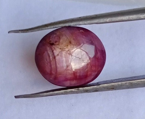 Rubis Cabochon Naturel – 2,96 Carats – Pierre Précieuse Brute Pour Bijouterie
