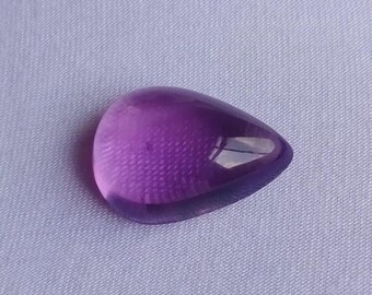 12.60 Ct Big Size Brazilian Amethyst Natural Purple Amethyst Pear Shape Cabochon Loose Gemstone, Pendant Size Amethyst Jewelry Making Gifts