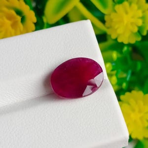 Certified Top Natural Red Ruby Cut Loose Gemstone, Ruby Ring With Nice Gift For Unisex, Corundum Ruby Oval Shape jewelry 5.00Ct Wedding Gift