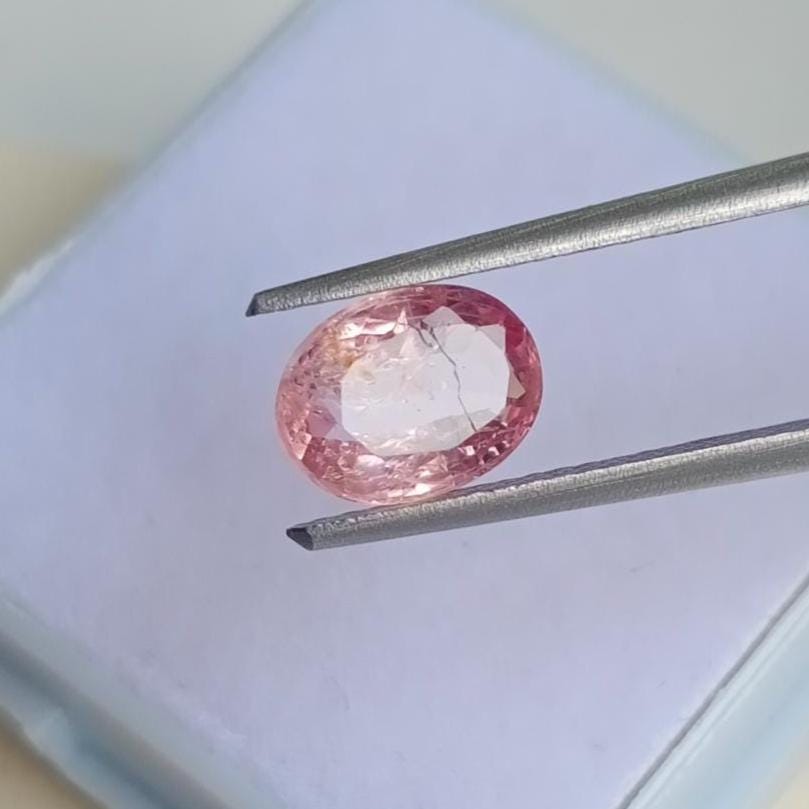 Saphir Rose Pourpre Du Mozambique - 0,48 Carat - Naturel (chauffé) - Neuf - RARE