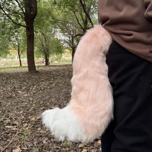 Custom Pink Fox Ears & Tail Set,Cute Pink Ears Beast  Tail,Fox Ears and Tail,Ear Headband,Anime Ear,Cosplay Ear Tail,Realistic Fox Ears