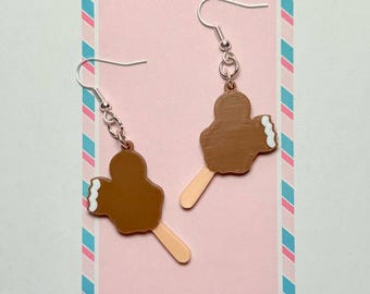 Mickey Ice Cream Bar Earrings | Park Snacks Jewellery | Theme Park Inspired Gift