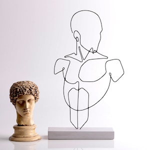 Human Wire Sculpture / Shelf Decor / Body /Wire art / Metal Sculpture / Unique gift / Line art / Gift idea / Home Office Decor / Wire art