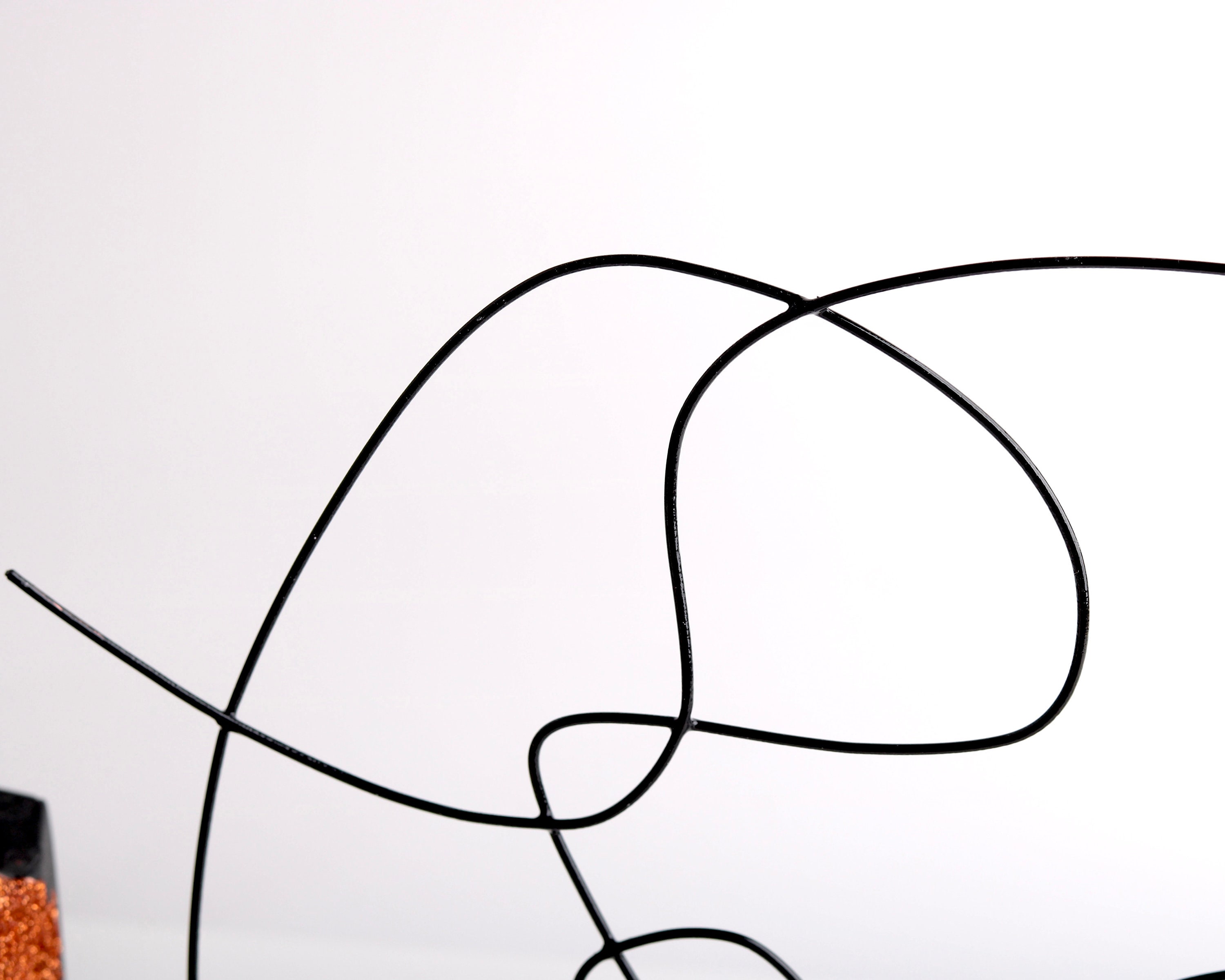 Elephant Wire Sculpture / Shelf Decor / Tabletop Decor / Wire Etsy