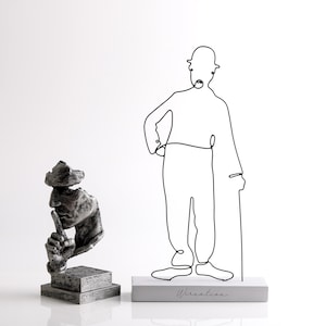 Chaplin line art - Etsy 日本