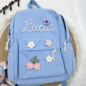 Sac à dos personnalisé avec prénom brodé | Sac d'école | Cartable pour tout-petits | Cartable pour enfants | Sac à dos pour enfants | Sac à dos pour enfants