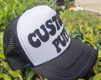 Custom PUFF Print Trucker Hats // Unbeatable Quality and Price // Quotes // Baseball Cap